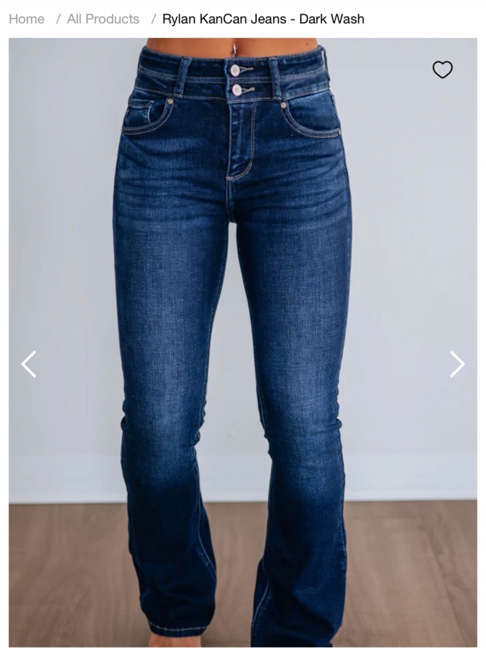 KanCan Dark Blue High-Rise Flare Jeans
